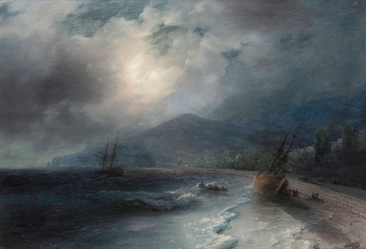 A beached ship 1880 44 x 64 cm.jpg