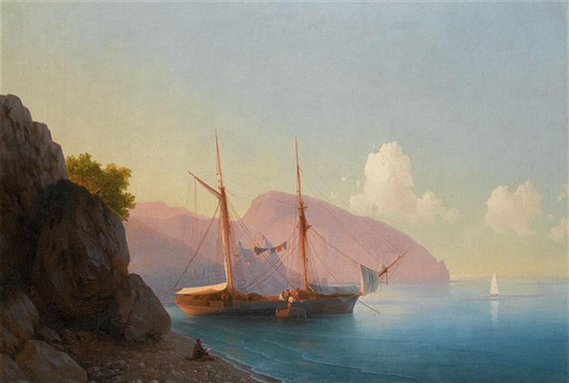 AIVAZOVSKY SKETCHING BY THE AYU DAG.jpg